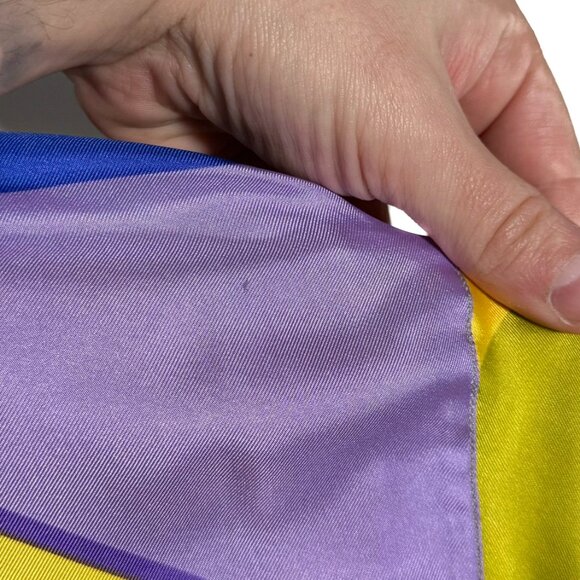 Gianni Versace Vintage Rare Yellow Japanese Mask Print Silk Shirt - Picture 9 of 13